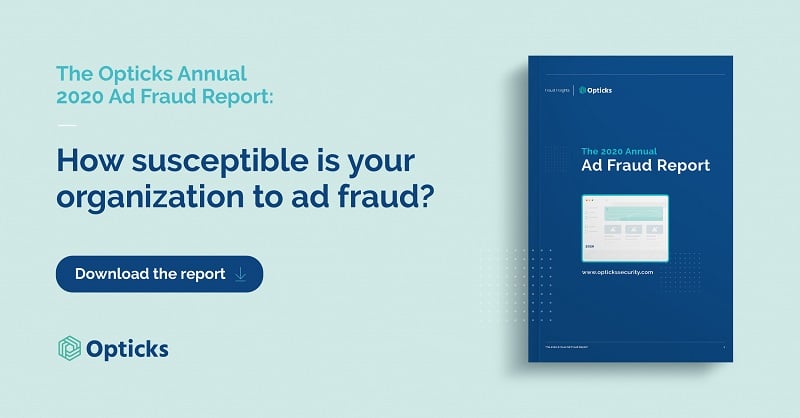 2020 ad fraud report - Opticks banner