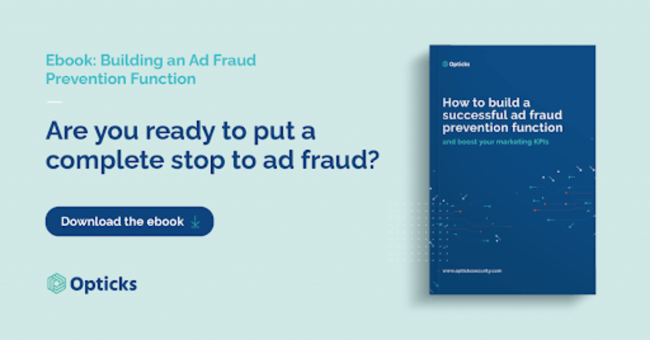 ebook cover of opticks ebook - how to build an ad fraud prevention function