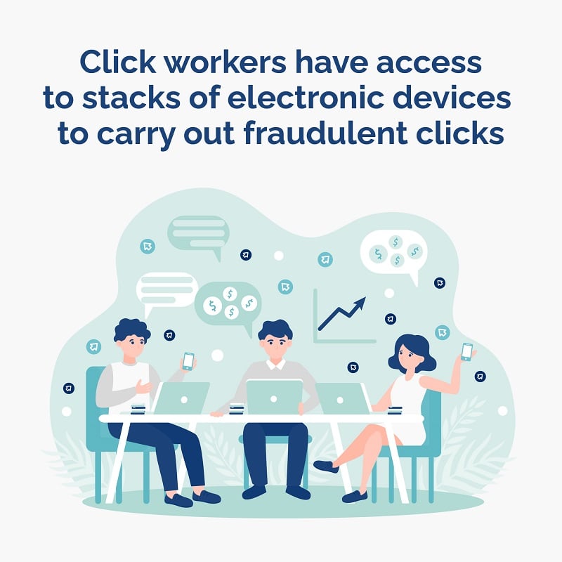 click farm operation center example - Opticks infographic