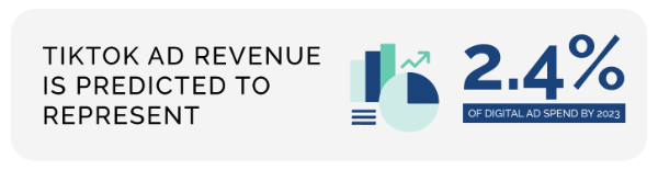 TikTok ad revenue statistic - Opticks infographic